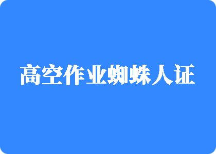 肏逼啊播放高空作业蜘蛛人证